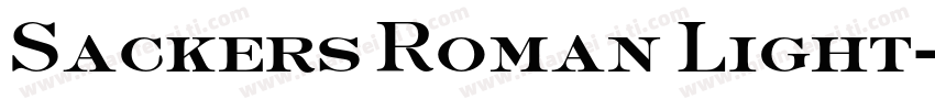 Sackers Roman Light字体转换